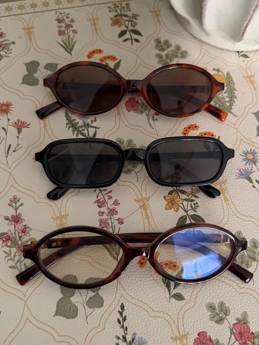 H&M Brown and Black Women's Oval & Rectangular Glasses Set
